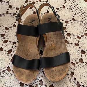 Korks by Kork Ease Leather Slingback Sandals  Size 11
